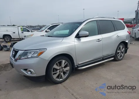 2014 Nissan Pathfinder Platinum z USA, uszkodzony, nr VIN 5N1AR2MN3EC624923